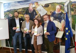 Da sinistra Marco Pirozzi  Raffaele Papi  Anna Bracci e Giuseppe Paolini