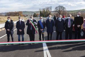 San Lorenzo in Campo  inaugurazione variante