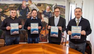 Da sinistra Bartocetti Tagliolini Fattori e Vichi