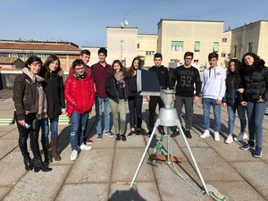 Studenti del Marconi in visita alla stazione di monitoraggio pollinico in Provincia