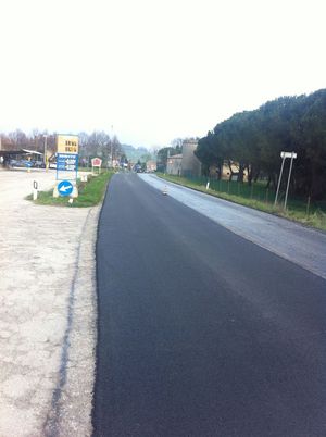 Asfaltato tratto Sp 45 Carignano incrocio Fenile Asfaltato tratto Sp 45 Carignano incrocio Fenile